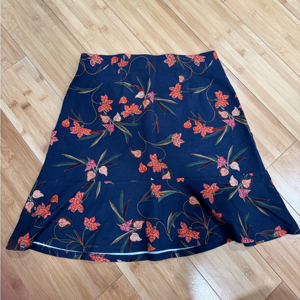 Loft Midi Floral Skirt